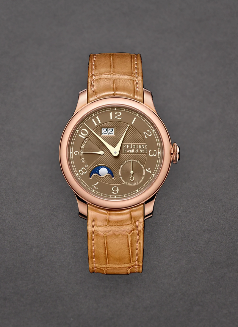 FP Journe Octa Automatique Lune Havana in Rose Gold