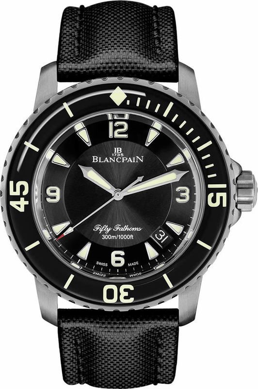 Blancpain Fifty Fathoms Automatic in Titanium with Black Ceramic Bezel