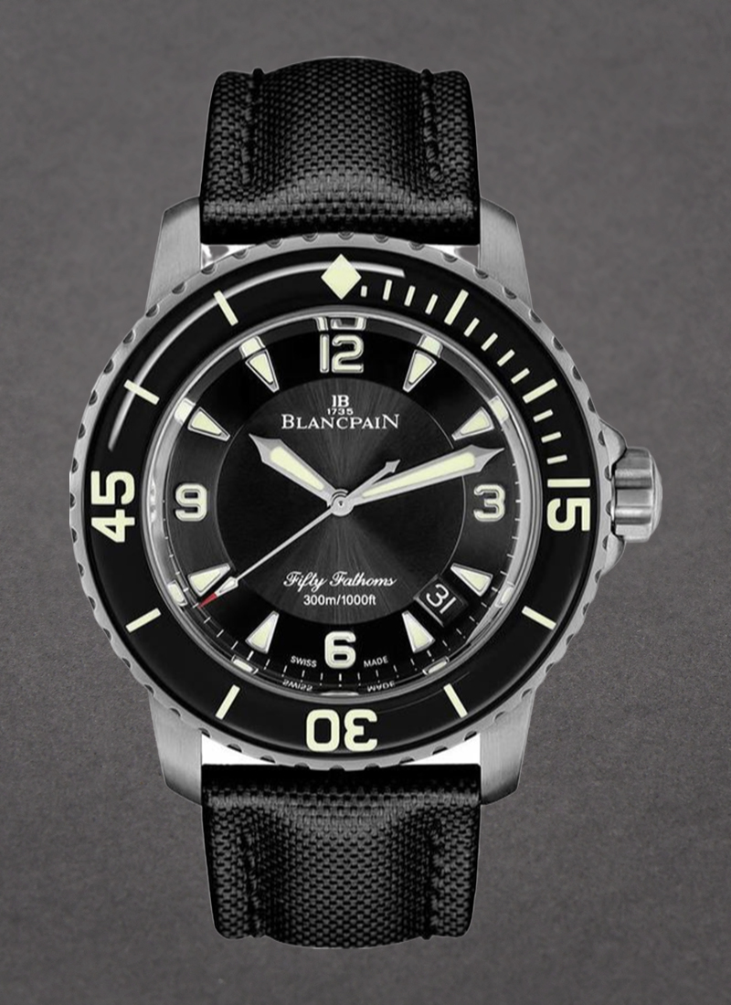 Blancpain Fifty Fathoms Automatic in Titanium with Black Ceramic Bezel