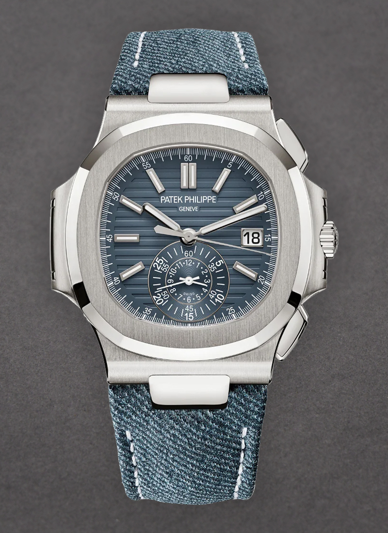 Patek Philippe Nautilus 5980/60 Flyback Chronograph in White Gold