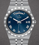Royal Watch 41mm in Steel on Steel Bracelet with Blue Roman Dial