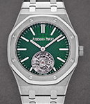 Royal Oak Flying Tourbillon 41mm in Titanium - L.E 50 on Titanium Bracelet with Green Dial