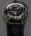 UR-100 'T-Rex' 41mm in Bronze on Black Crocodile Leather Strap with Openworked Dial