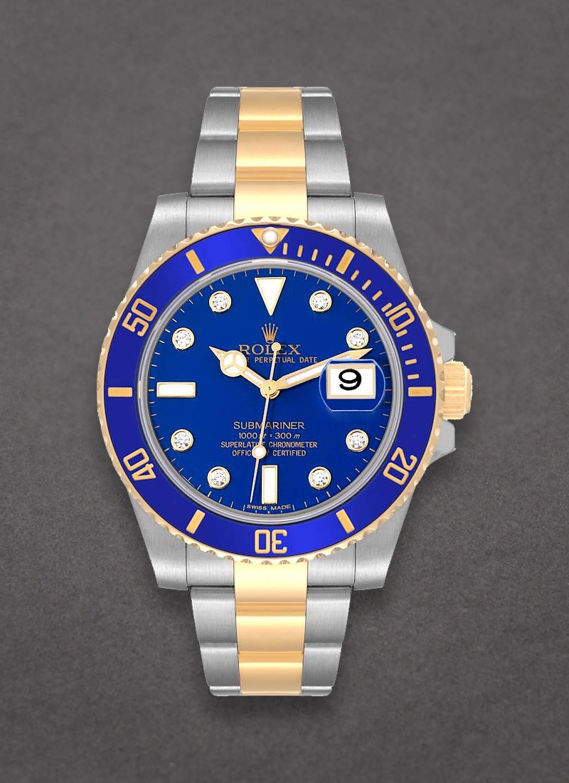 Pre-Owned Rolex 2-Tone Submariner with Yellow Gold Ceramic Bezel