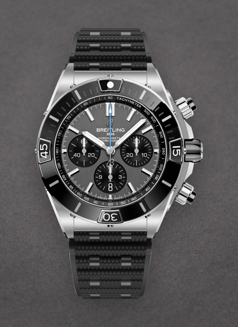 Breitling Super Chronomat B01 44mm in Titanium with Black Bezel