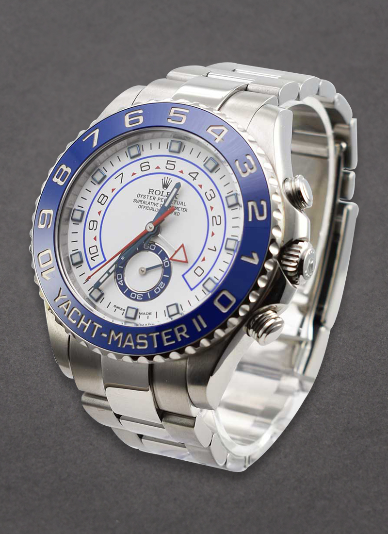 Rolex Unworn Yacht-Master II in Stainless Steel with Blue Ceramic Bezel