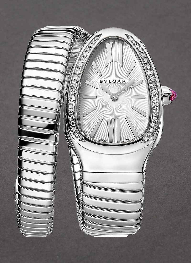 Bvlgari Serpenti in Steel with Diamond Bezel