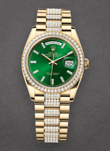 Rolex Unworn 128348rbr-0079 Day Date 36mm in Yellow Gold with Diamond Bezel 128348rbr-0079