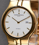 Phidias Automatic 34mm Yellow Gold Bracelet with Silver Dial