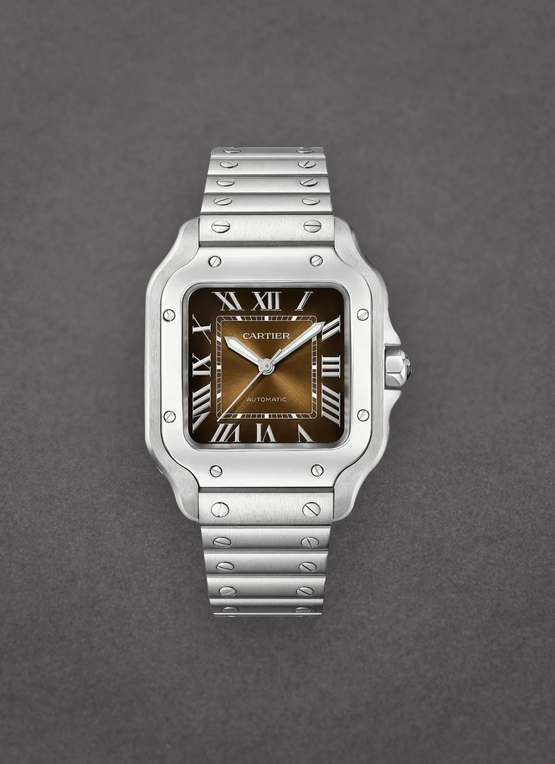 Cartier Santos 100 Medium Size 35.1mm in Steel