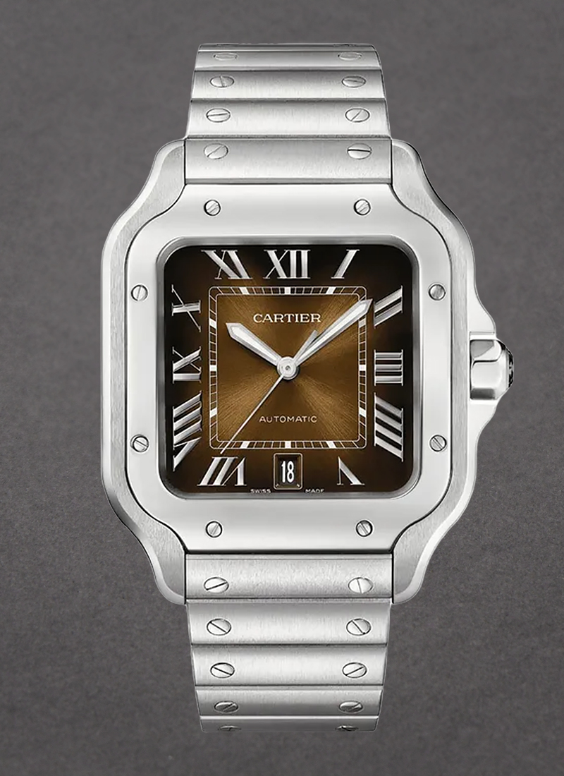 Cartier Santos 100 Medium Size 39.8mm in Steel