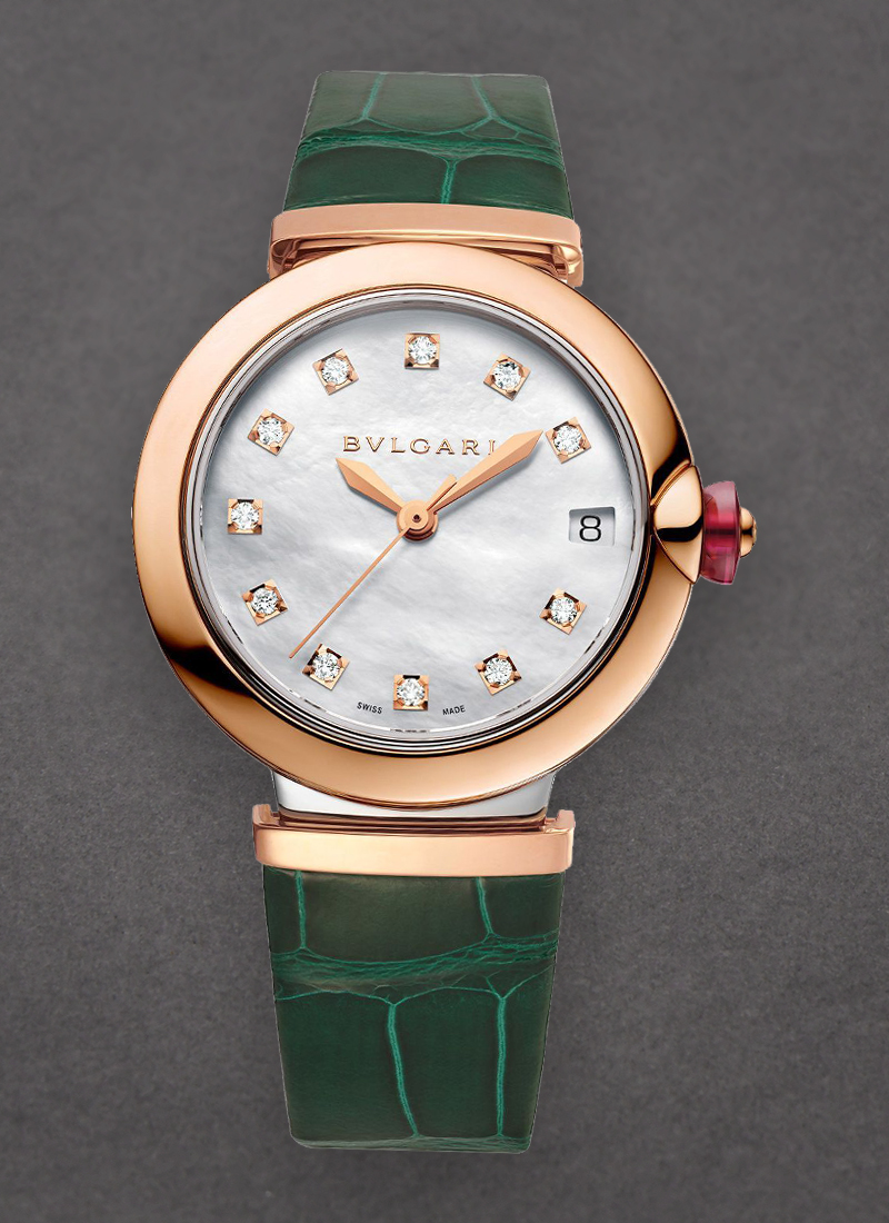 Bvlgari Lucea 33mm in Steel and Rose Gold