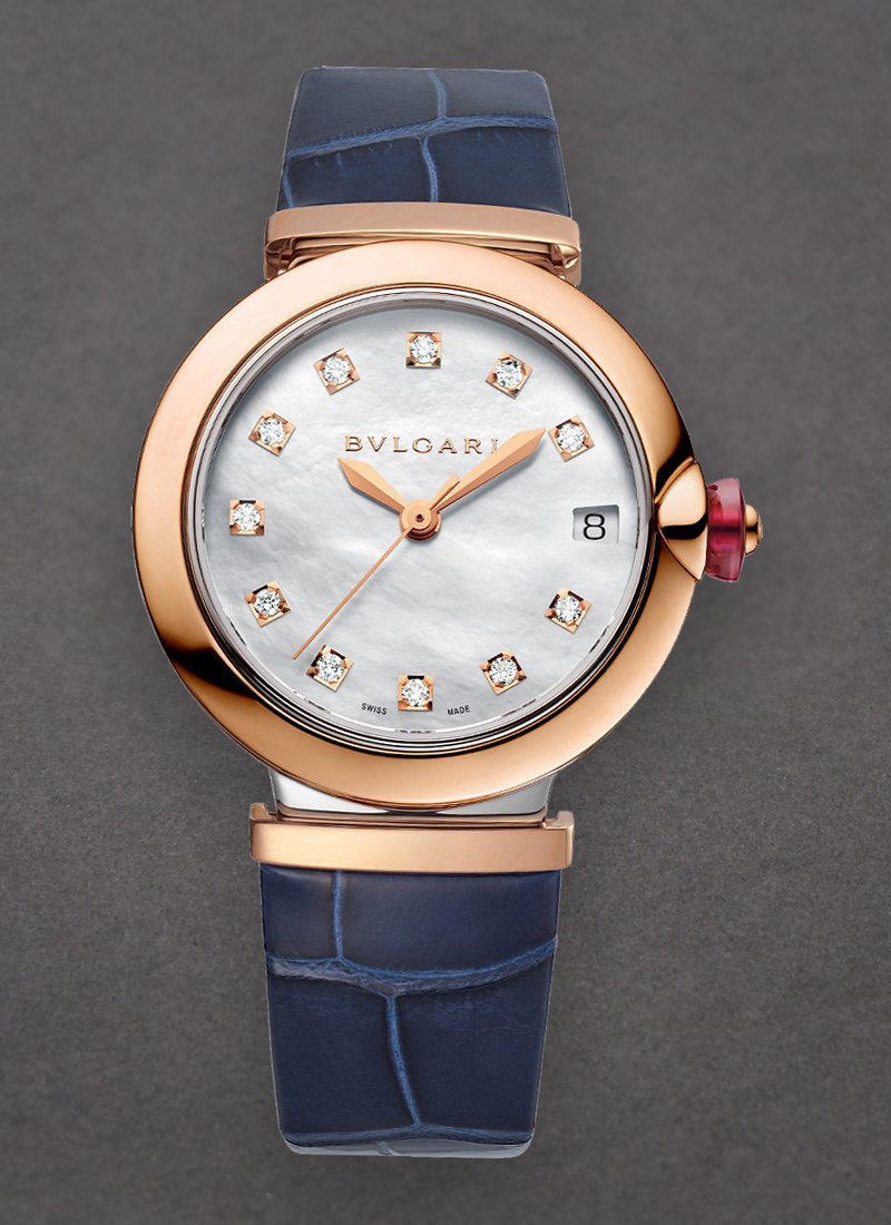 Bvlgari Lucea 33mm in Steel and Rose Gold