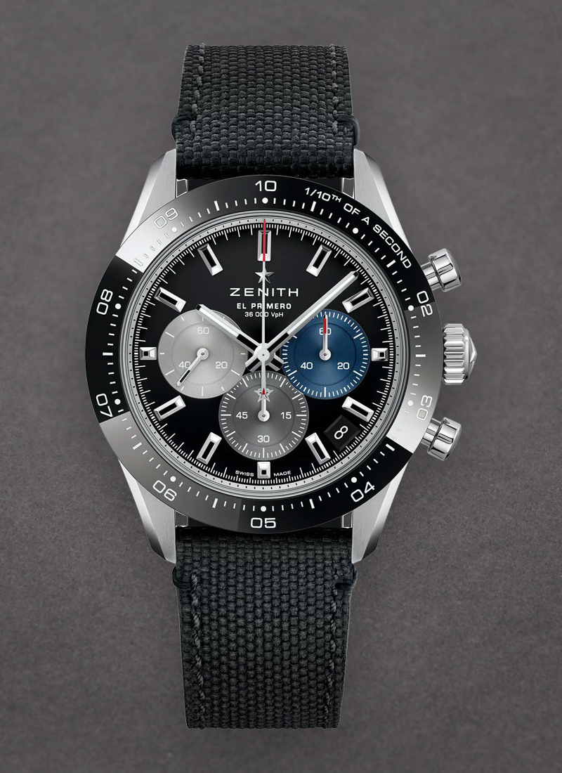 Zenith Chronomaster Sport 41mm in Steel with Black Bezel