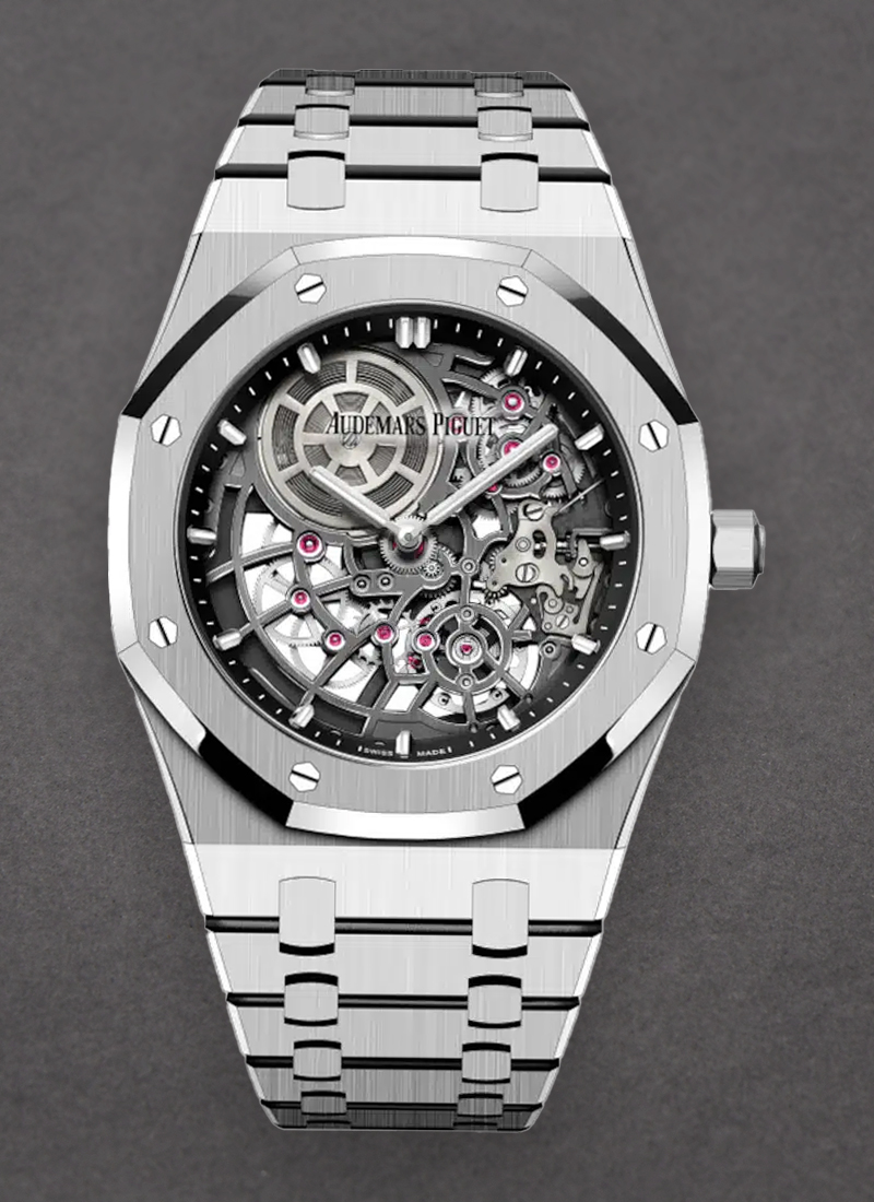 Audemars Piguet Royal Oak Jumbo Extra-thin Openworked 39mm in White Gold