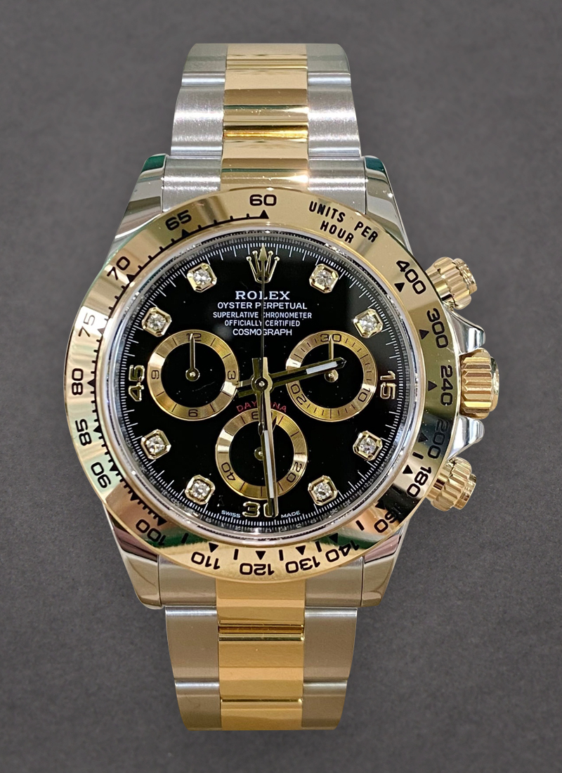 Pre-Owned Rolex Daytona 40mm in Steel with Yellow Gold Bezel