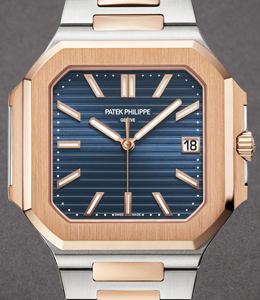 Cubitus 45mm Automatic in Steel and Rose Gold on Steel and Rose Gold Bracelet with Sunburst Blue Dial