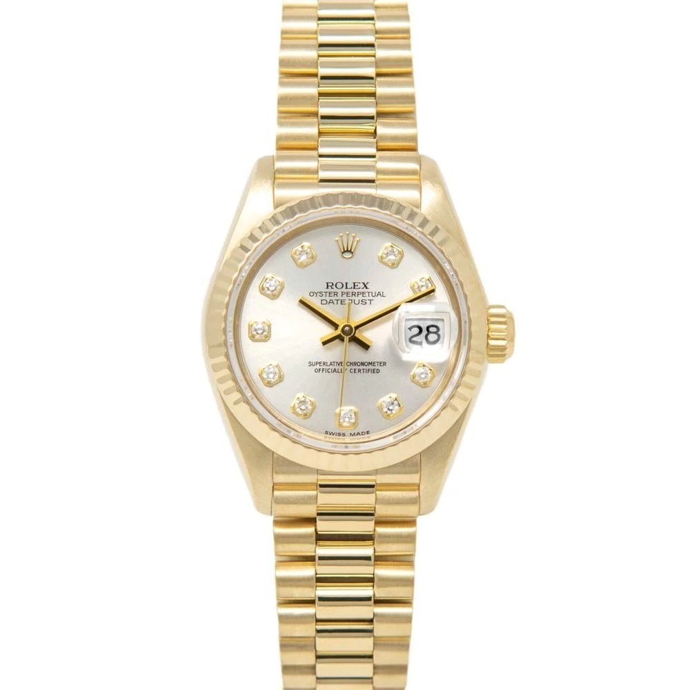 Pre-Owned Rolex President in Yellow Gold with Fluted Bezel