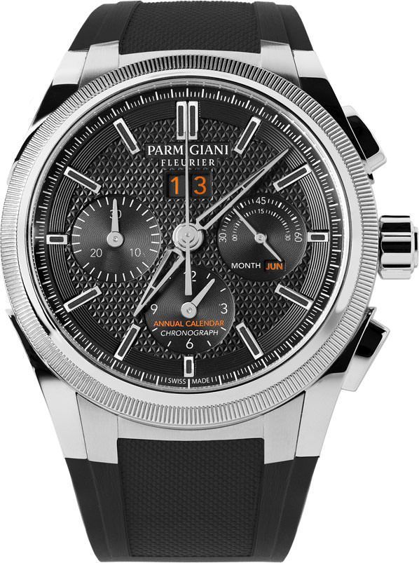 Parmigiani Tondagraph GT Chronograph 42mm Annual Calendar in Steel