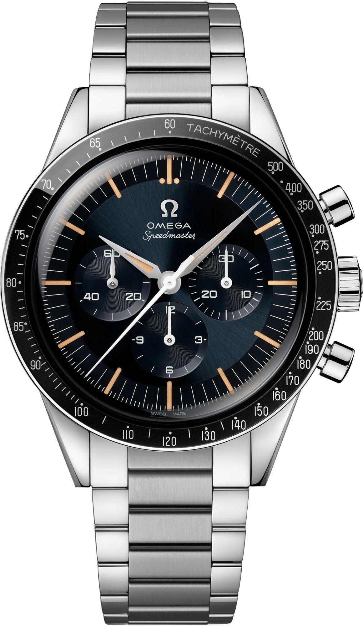 Omega Speedmaster Anniversary Series 39.7mm in Steel with Black Tachymeter Bezel