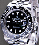 GMT Master II Bruce Wayne in Steel with Grey & Black Bezel on Steel Jubilee Bracelet with Black Dial