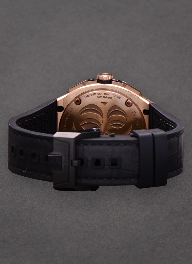 Crazy Wheel in Bronze on a Black Rubber Strap Limited Edition of 88 Pieces  W 04 08