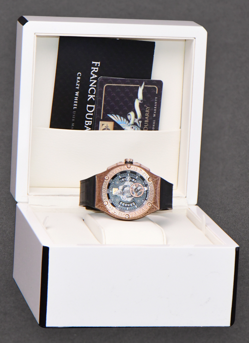 Crazy Wheel in Bronze on a Black Rubber Strap Limited Edition of 88 Pieces  W 04 08