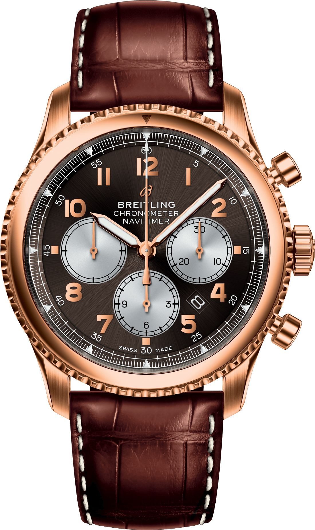 Breitling Aviator 8 B01 Chronograph 43 in Rose Gold