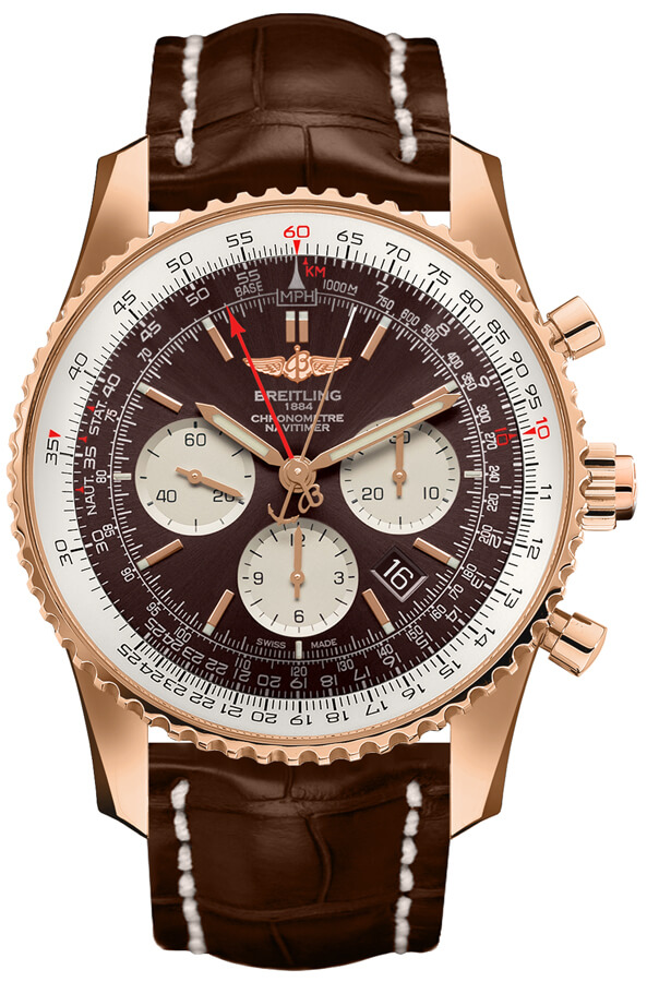 Breitling Navitimer 1 B03 Chronograph Rattrapante 45 in Rose Gold