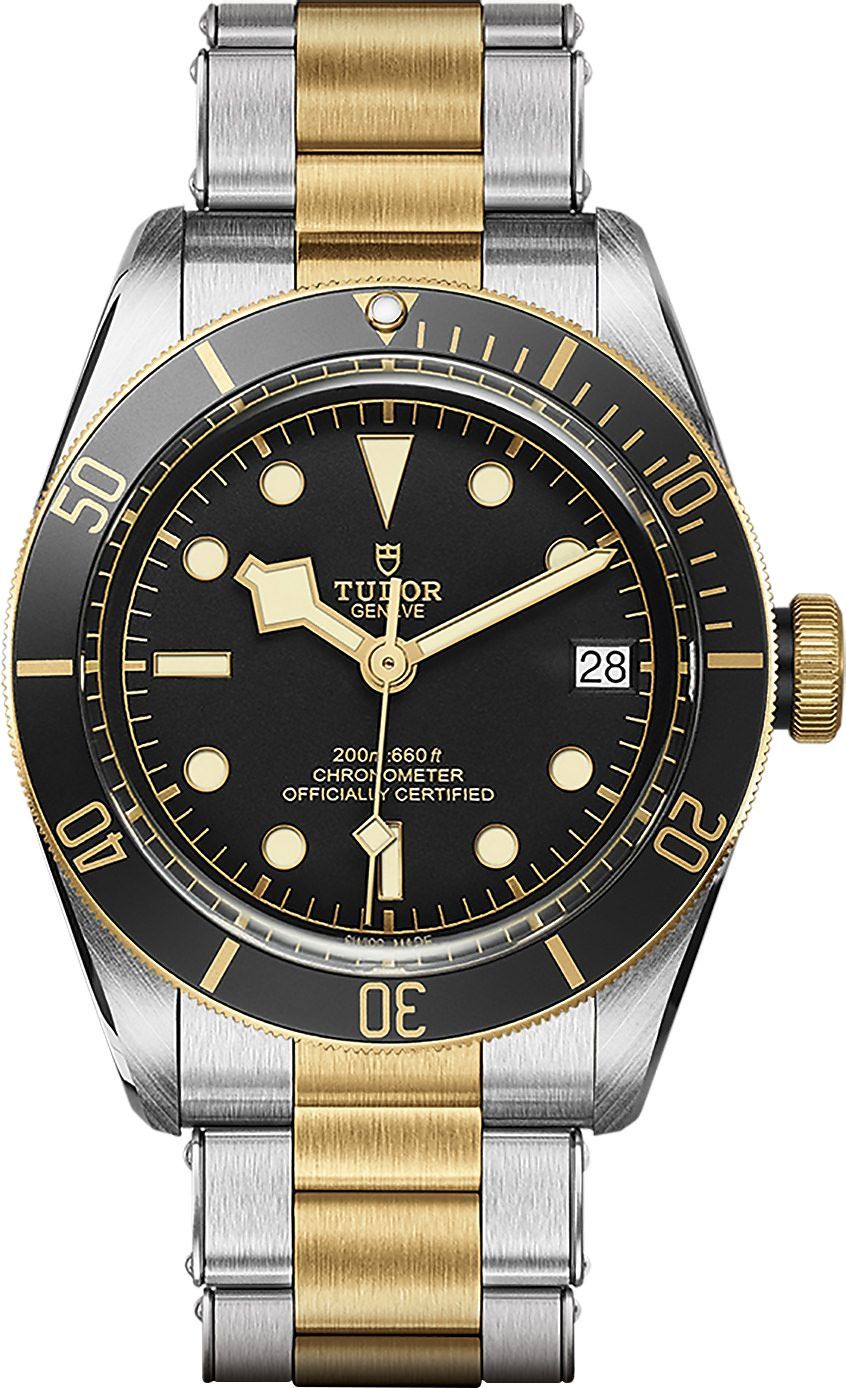 Heritage Black Bay 41mm in Steel and Yellow Gold on Steel and Yellow Gold Bracelet with Black Dial
