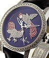 White Gold - Rooster Limited Edition  White Gold with   Hand Painted Enamel Dial