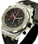 Polaris Alinghi Offshore Chronograph Steel - Limited Edition on Black Rubber Strap with Black Dial