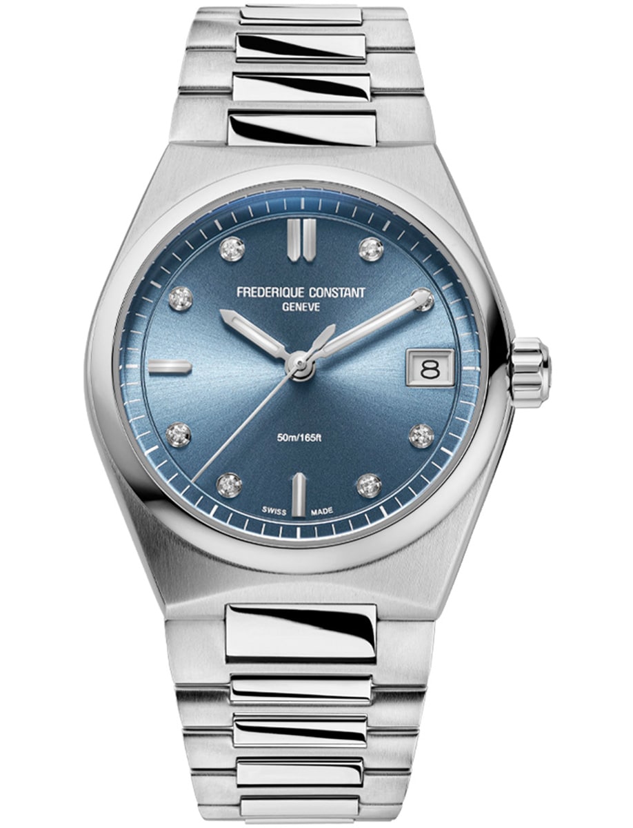 Highlife Ladies Quartz 31mm in Steel on Steel Bracelet with Blue Diamond Dial