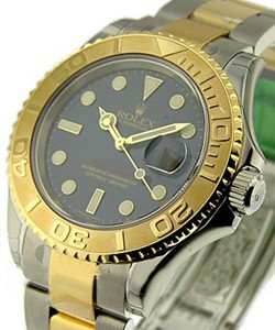 Yacht-Master 2-Tone in Steel with Yellow Gold Bezel on Steel And Yellow Gold Oyster Bracelet with Blue Dial