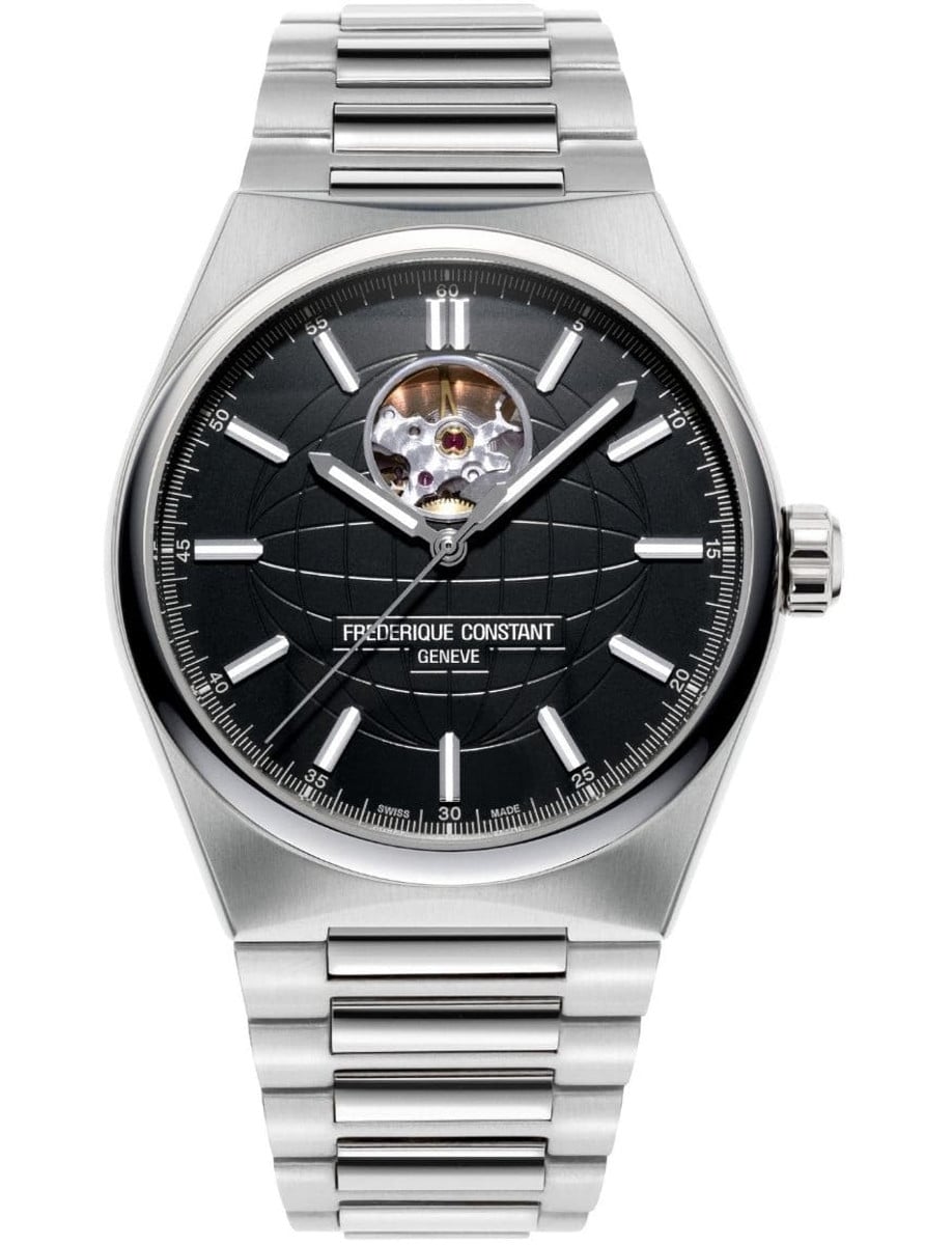 Highlife Heart Beat Automatic 41mm in Steel on Steel Bracelet with Black Dial