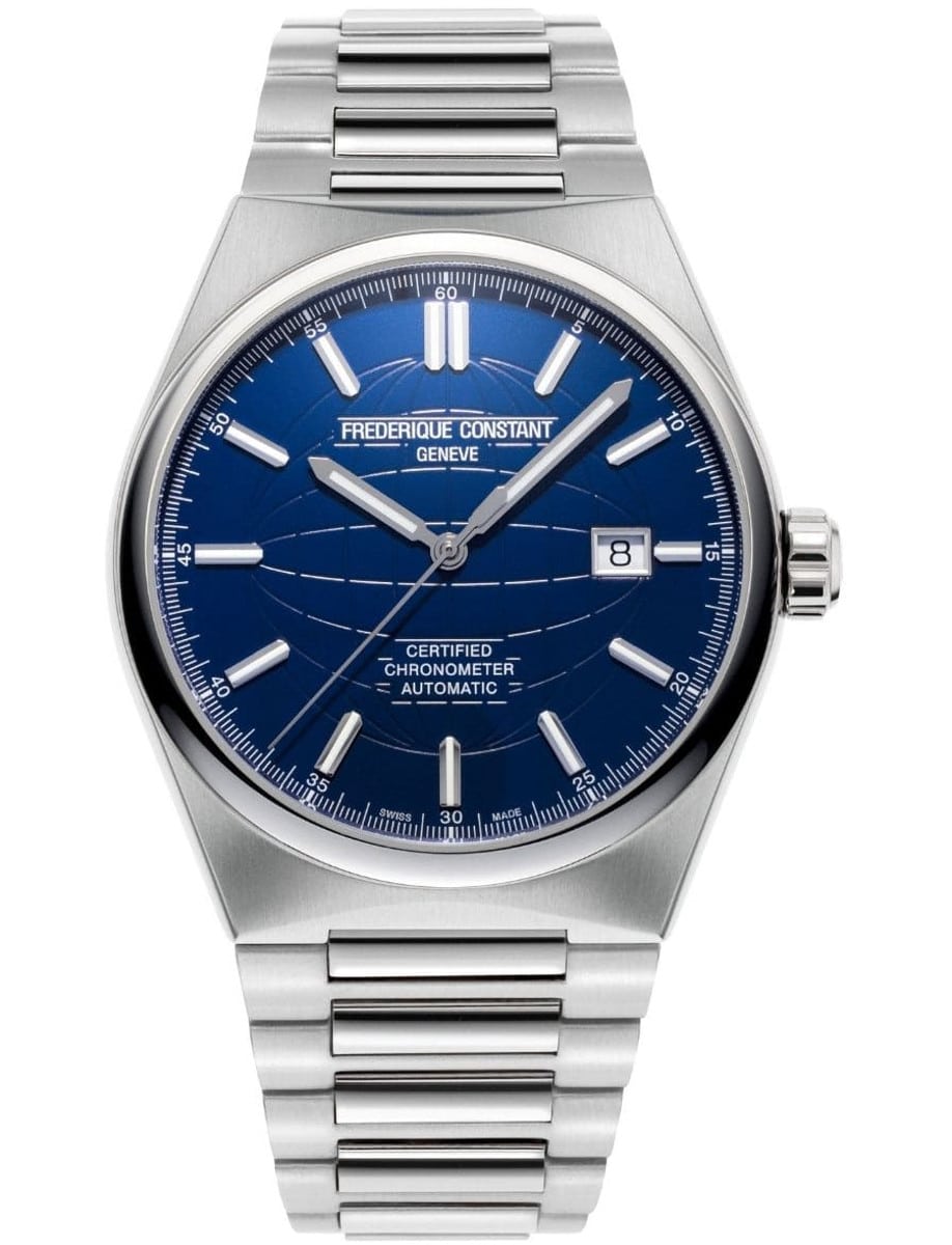 Highlife Automatic COSC 41mm in Steel on Steel Bracelet with Navy Blue Dial