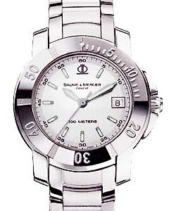  Capeland S in Steel with Rotating Bezel on Steel Bracelet with Silver Dial