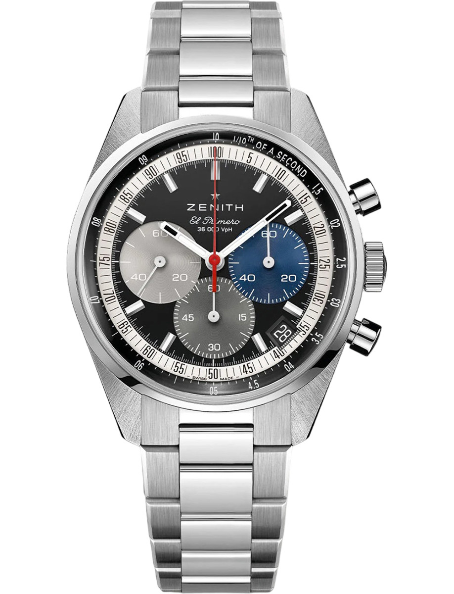 Chronomaster Original 38mm in Steel on Steel Bracelet with Black Dial