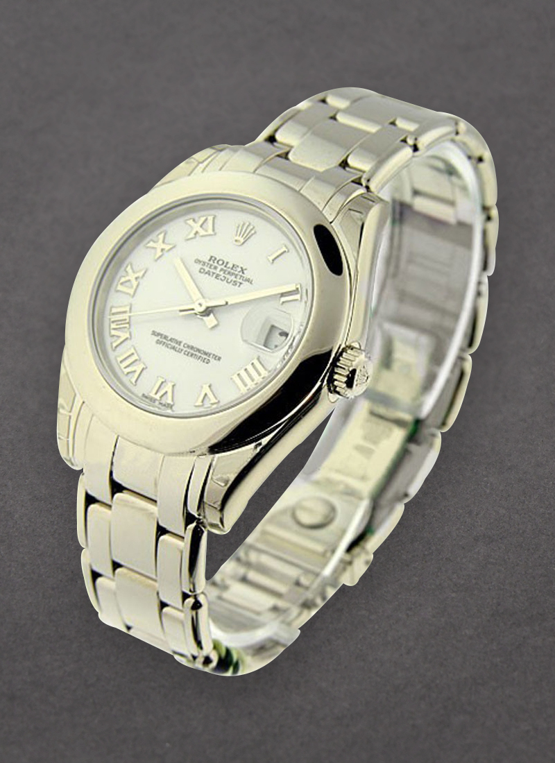 Pre-Owned Rolex Masterpiece 34mm in White Gold with Smooth Bezel