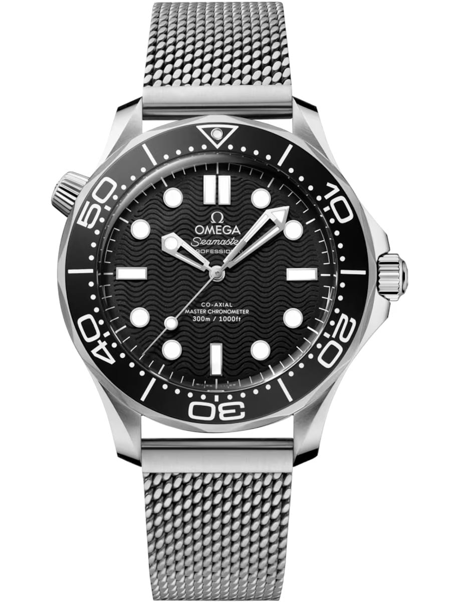 Seamaster Diver 300M 42mm in Steel on Steel Bracelet with Black Dial