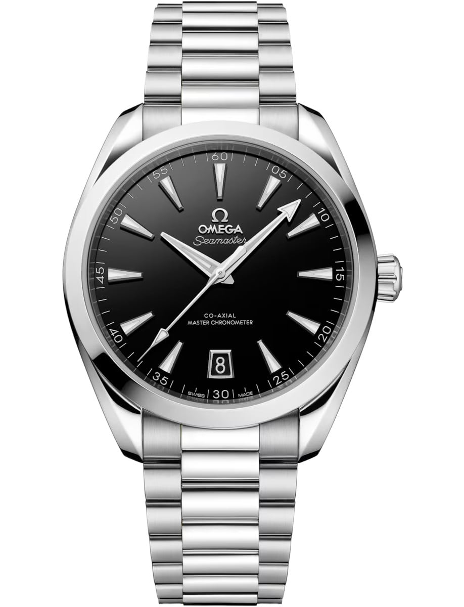 Seamaster Aqua Terra 150m 41mm Automatic in Steel On Steel Bracelet with Black Dial