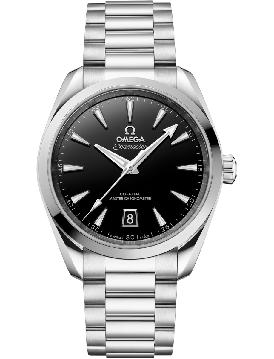 Seamaster Aqua Terra 150m 38mm Automatic in Steel On Steel Bracelet with Black Dial