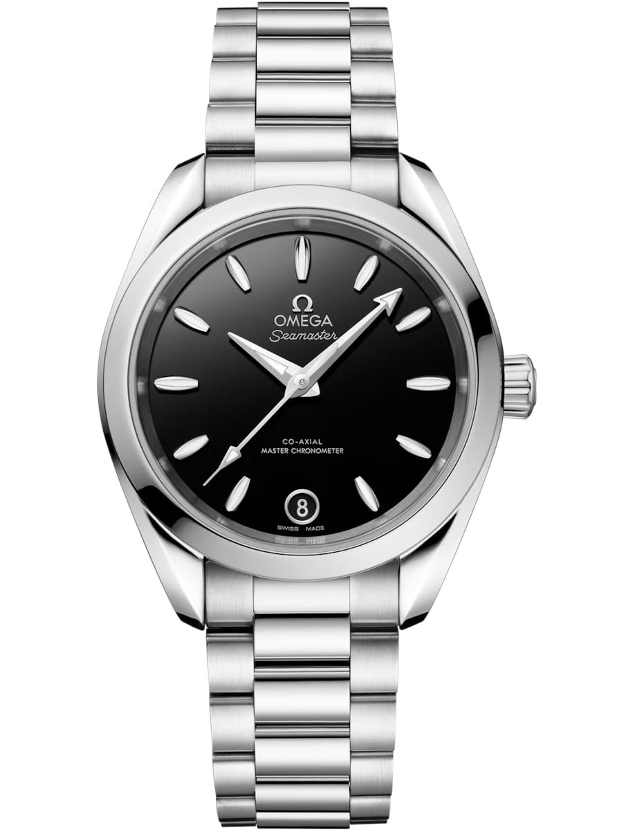 Seamaster Aqua Terra 150m 34mm Automatic in Steel On Steel Bracelet with Black Dial
