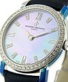 Lady's White Gold MALTE White Gold on Strap with Diamond Bezel