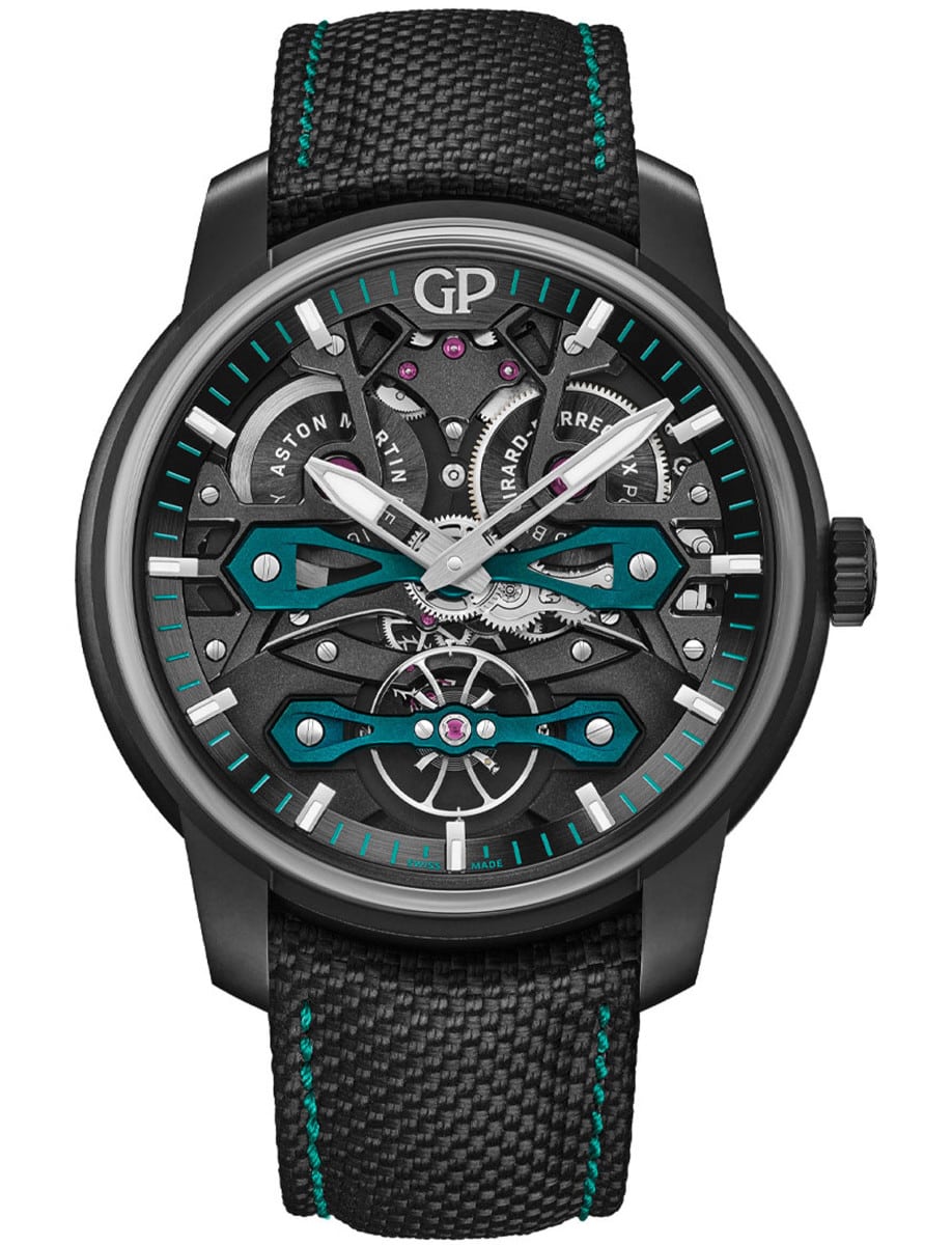 Bridges Neo Aston Martin Edition 45mm in DLC Titanium on Black Fabric Strap with Black PVD Dial - Limited Edition 250 pieces