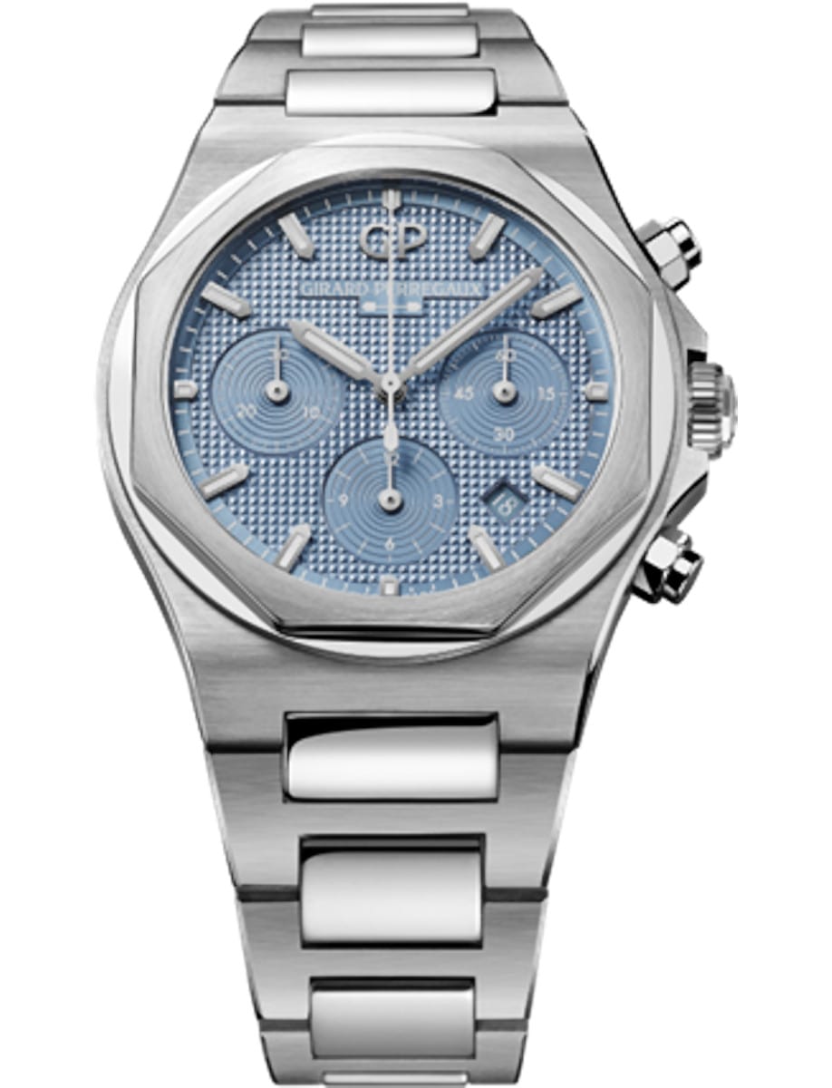 Laureato Chronograph 42mm in Steel on Steel Bracelet with Ice Blue Dial - Limited to 180 