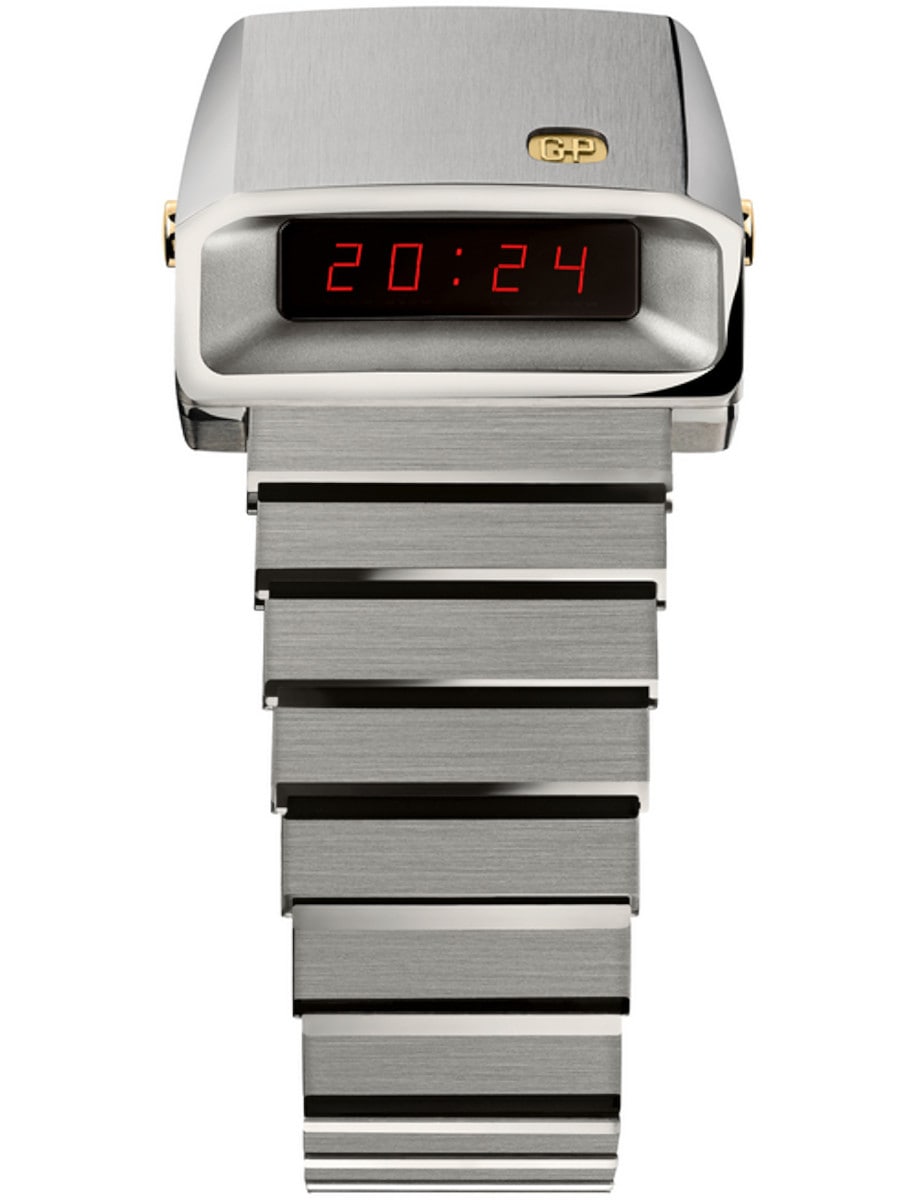 Casquette 2.0 in Titanium - Limited 820 on Titanium Bracelet with Tubular LED Display Dial