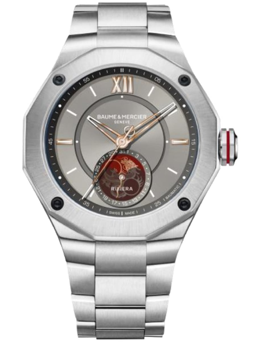 Riviera 43mm Automatic in Steel - Limited Edition on Steel Bracelet with Grey Dial