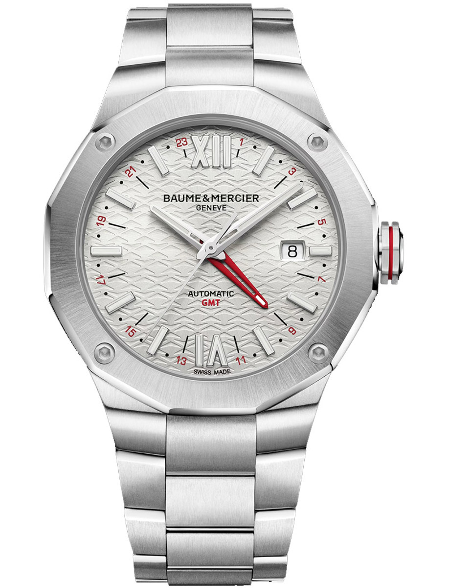 Riviera 42mm Automatic in Steel on Steel Bracelet with Silver Dial