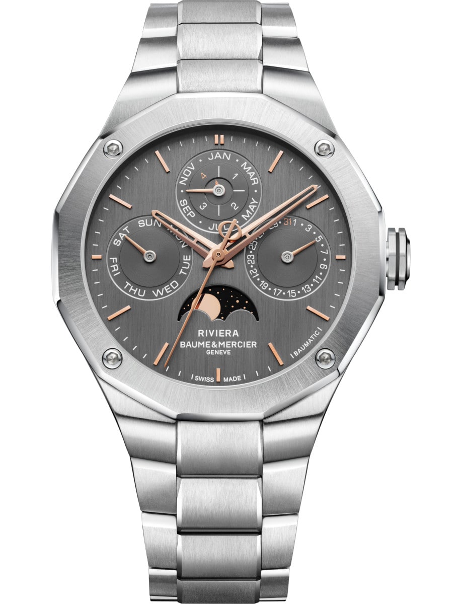 Riviera 40mm Automatic in Steel on Steel Bracelet with Grey Dial - Limited Edition 50 pieces